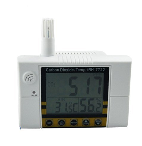 GOWE Монтиране на стена Измерител на качеството на въздуха CO2 Монитор Температура Влажност Тестер