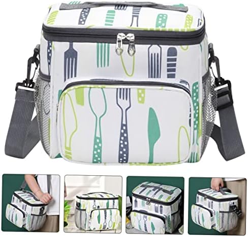 DOITOOL Bento Bag Пътен Контейнер Bento Lunch Bag Изолирани Чанти-охладители Туризъм Самозалепваща Чанта Изолирано Чанта за Обяд