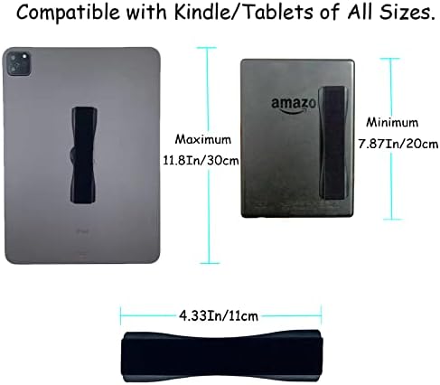 Каишка за ръка Gowjaw Kindle, Държач за каишка за Kindle за ръце, Дръжка за четене на електронни книги Kindle Paperwhite, Таблет за четене на електронни книги Fire Таблет - Kindle/Кобо/ Voyaga /