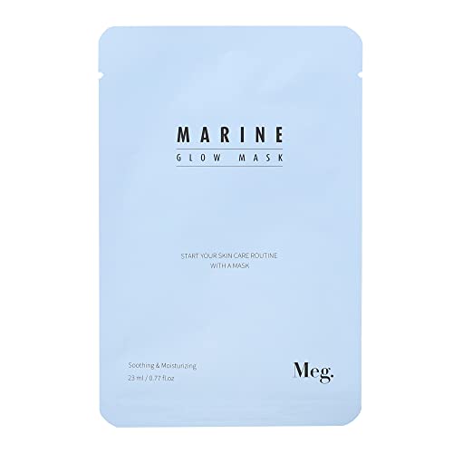 MARINE Glow Mask - Интегрирана МОРСКА Хидратиращи Маска за лице с хиалуронова киселина 0,77 течни унции (23 мл)