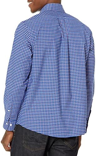 Мъжки Оксфорд спортна риза Brooks Brothers от Нетъкан текстил Участък с дълъг ръкав В Малка клетка