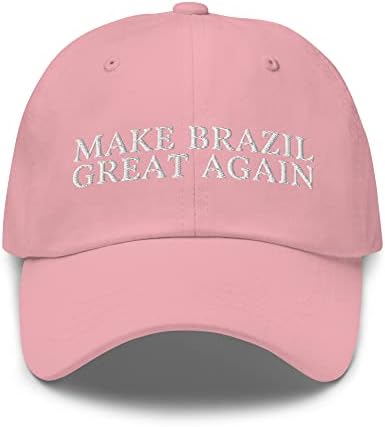 Капачка за татко Make Brazil Great Again - Забавно Шапка с бразилския бродерия - Подарък за горди бразилци