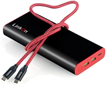 LinkOn 136 W Power Bank 26800 ма 100 W USB-C PD3.0 паритет на покупателната способност и два USB порта-A QC3.0 мощност 18 W за MacBook Air