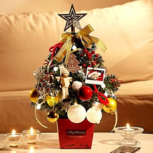 MBETA Мини Коледно Дърво за Декорация За вашия Работен Плот Коледна Елха у Дома