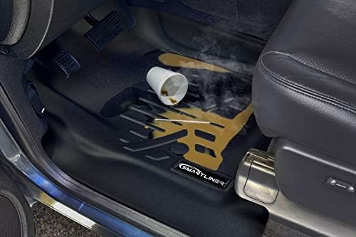 SMARTLINER Потребителски постелки за пода на 3-вграден комплект обшивки Черен Съвместима с Chevrolet Suburban 2015-2020/GMC Yukon XL (от
