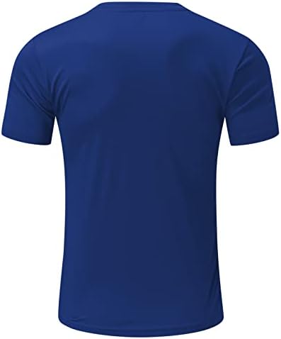 XXBR Мъжки Летни тениски с къс ръкав и графичен принтом във формата на сърце, Базова тениска с кръгло деколте, Ежедневни