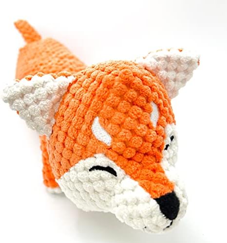 Orange Плюшен Дъвчене играчка с Писклявым домашни Любимци, за Кучета и Кученца (Финниган Фокс)