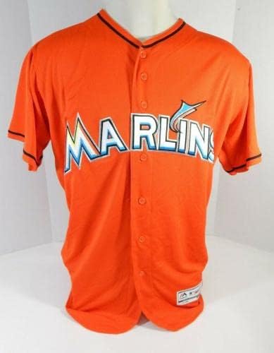 Маями Марлинс Mcdaniels 61 Пусна Оранжевата Фланелка DP13679 - Използваните в играта Тениски MLB