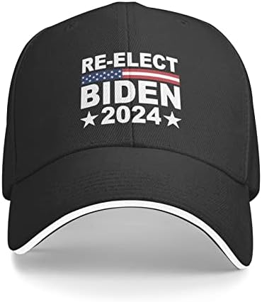 Изберете Джо Байдън 2024 Ретро бейзболна шапка, Унисекс Класически Регулируеми Шапки за Сандвичи