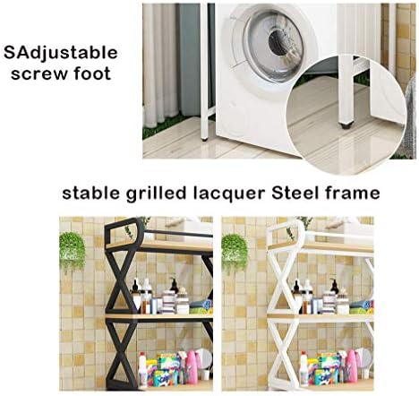 Hokcus Многофункционални Стелажи за съхранение на перални машини над Тоалетна, Подови Барабанная перална машина Полк с 3