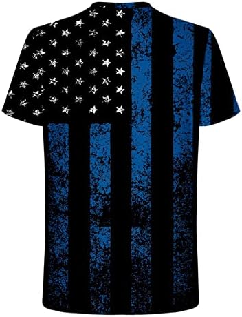 Мъжки t-shirt, 4 юли, Забавни Тениски С Графична 3D Печат, Летни Блузи с Флага на сащ, Тениски Ден на Независимостта на САЩ