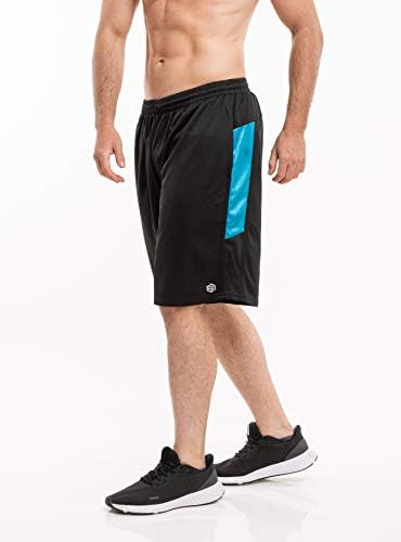 Мъжки къси панталони от Премиум-клас Active Атлетик Performance с джобове - 5 Опаковки