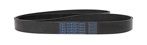 Клиновой колан D&D PowerDrive 400J7 Поли, 7-лентов, Гума