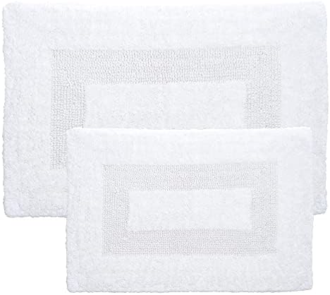 Комплект памучни постелки за баня - 2 броя Стелки от памук - Сменяеми, Меки, поглъщащ и стираемые в кола, постелки за баня