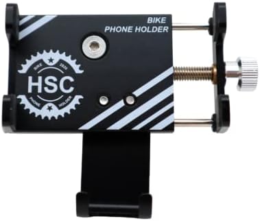 Закопчалка за мобилен телефон outROAR Gear на Волана Универсален Алуминиев Държач за Мобилен телефон, GPS Велосипед МТВ eBike Мотопед Велосипед, Черен