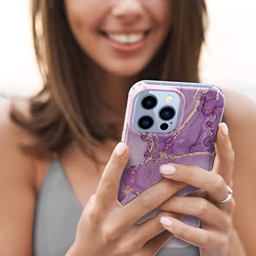 Jasilon Магнитен прозрачен калъф за iPhone 13 Pro Max Case 6.7 [Съвместим със зарядно устройство и батерия MagSafe] [Защита от падане] [Амортизационен