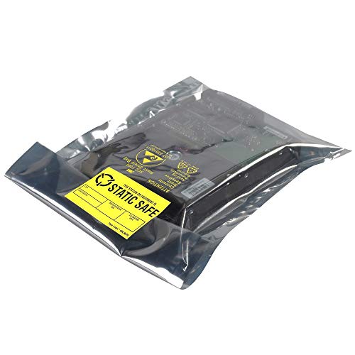 Aviditi Tape Logic 1 3/4 x 2 1/2, черно-жълт предупредителен стикер Static Safe, за транспортиране, преработка, опаковане и преместване