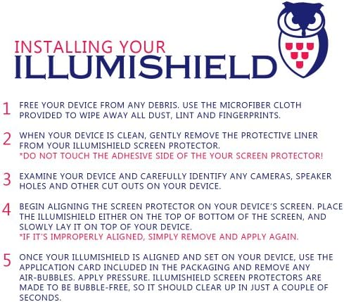 Защитно фолио ILLUMISHIELD Matte за екрана, съвместим с Kindle Fire 7 инча (2012) (3 опаковки), Защитно фолио anti-glare, защита от мехурчета и пръстови отпечатъци от PET-фолио
