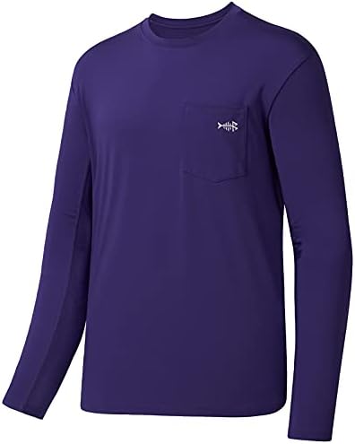 BASSDASH Мъжка Тениска UPF 50+ Performance С дълъг ръкав, UV Защита От Слънцето, Спортни Ризи за Риболов, Пешеходен Туризъм