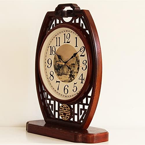 UXZDX Дървени Настолни часовници, Настолни Часовници За Всекидневна, Настолни Часовници За Творчески Дом Декорации, Настолни Часовници