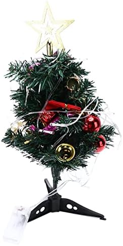 BELOF Мини Коледно Дърво, RGB Цветен Светлинен Венец Мини-Коледна Елха с led Крушки, Управлявана от САМ за IY Коледните декорации