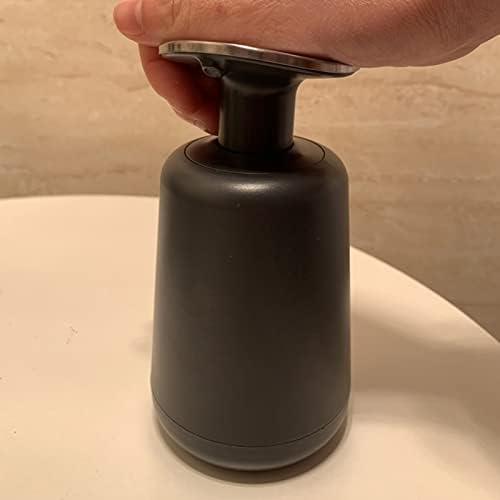 KOqwez33 Опаковка Течен сапун в Минималистичен Стил за Баня, Кухня, Диспенсер за течен сапун за Лосион, Шампоан за Баня, Пластмасова Бутилка За Съхранение - Черен