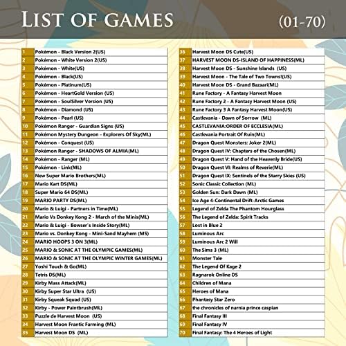 Игри касета 208 1, Сборник с картички Retro Game Pack с 208 игри за 3DS, DS, DSL, DSi, 2DS