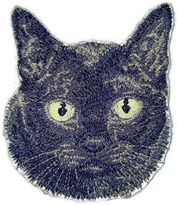 Невероятни портрети на котки на поръчка [Муцуната бирмански котки], Бродирани желязо нашивке [4 x 3] Произведено в САЩ]
