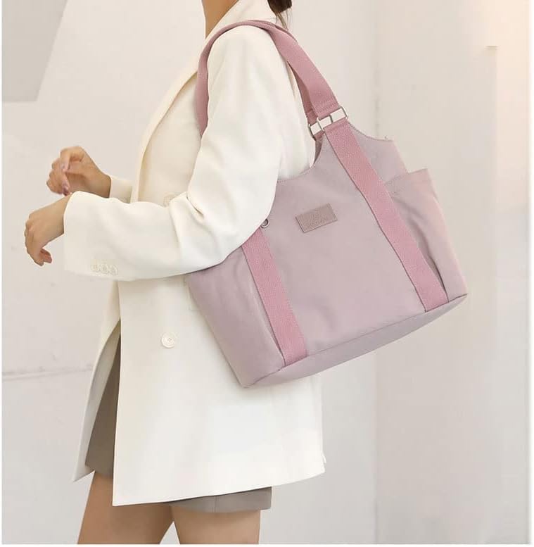 Една проста ежедневна чанта, голям голям чанта през рамо, чанта, подходяща за пазаруване (цвят: E, размер: 36 см. * 31 cm)