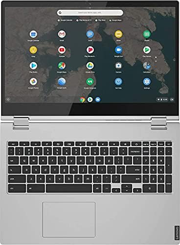 Най-новия лаптоп Chromebook на Lenovo 2022 C340 с 15.6-инчов сензорен екран FHD 2 в 1, процесор Intel i3 (до 3,4 Ghz), 4 GB оперативна памет, 64 GB eMMC, USB-C, Wi-Fi, Bluetooth, Уеб камера, Chrome OS
