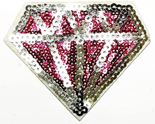 Kleenplus карикатура мода кръпка пайети розов диамант стикер занаят петна САМ апликация бродирани шиене на желязо в нашивка емблема костюм облекло, аксесоари за шиене