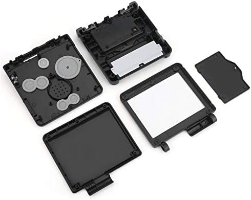 Калъф за игри SALUTUY, леки и здрави резервни части за ремонт на игри за Game Boy SP подарък (черен)