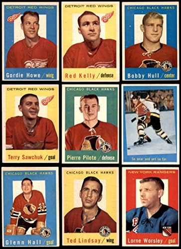 1959-60 Topps Хокей и Почти пълен комплект (Hockey Set) VG/EX+
