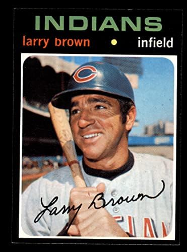 1971 Topps 539 Лари Браун Кливланд Индианс (Бейзболна карта) в Ню Йорк Индианс