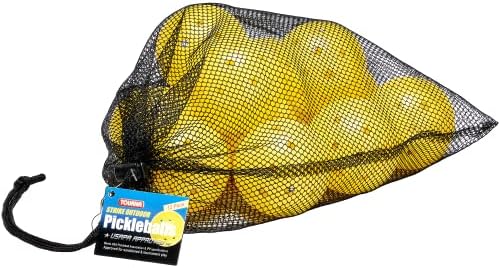 Мариновани топки Tourna Strike Outdoor (12 опаковки) - Одобрен от USAPA, Оптично жълто (PIKL-12-OY-O)