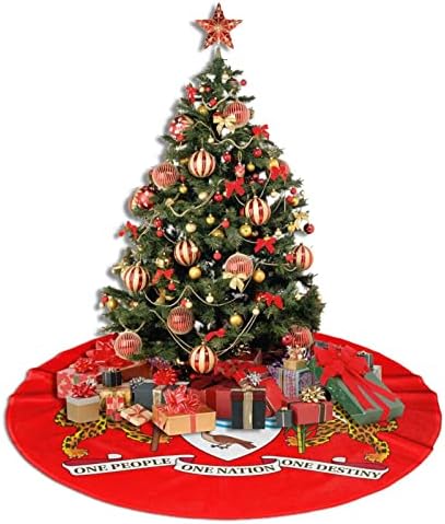 Пола за Коледната елха, 30-48 инча, Националната Емблема на България, Коледа Подложка за Коледна украса, Декорация за Празничната партита