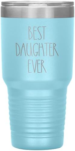 Най-добрият чаша за дъщеря си (12 цвята) На поръчка за Персонализирани подаръци за рожден ден под формата на чаша - Вакуумна чаша