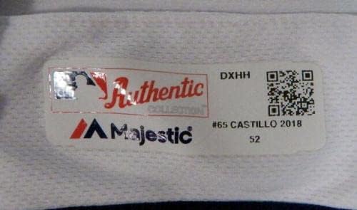 2018 Сан Диего Падрес Хосе Кастийо 65 Използвана В играта Бяла Риза SDP1111 - Използваните В играта тениски MLB