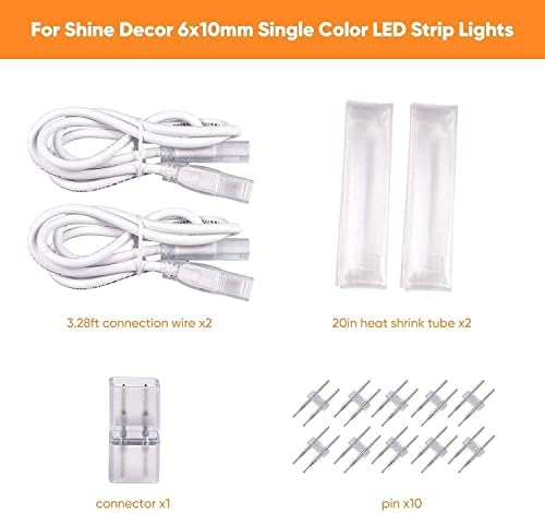 Комплект Decor Shine включва Свързващ комплект с Топло бял комплект led лампи с дължина 15 м / 50 метра