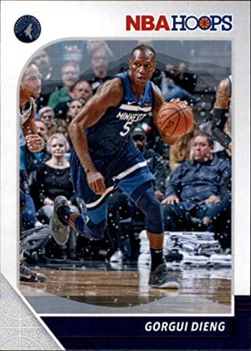 2019-20 Панини Hoops Зимата Лилаво 112 Gorgui Dieng Търговска карта на баскетбола НБА Минесота Тимбъруулвс