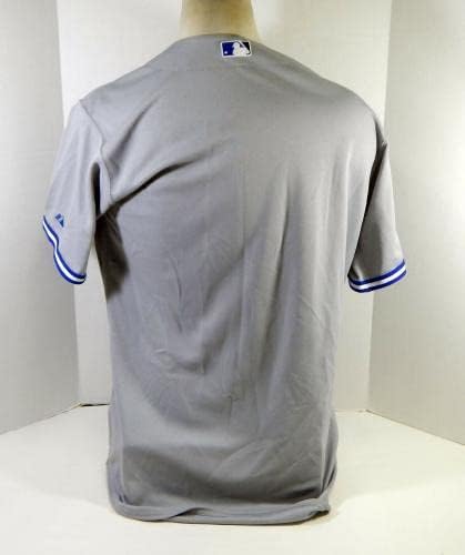 2012-19 Торонто Блу Джейз Освободени Сива Фланелка с бюлетини 46 DP17652 - Използваните тениски MLB