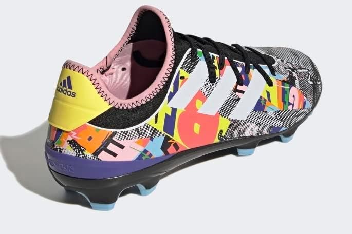 Футболни обувки adidas Unisex GAMEMODE Трикотажни, за да играят на твърд терен, Основен цвят Черен / Облачно Бяло, / Чисто небе, 10