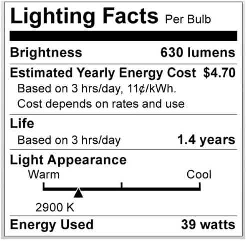 Satco S2239 39 W (50 W) 530 Лумена PAR30 Халогенна лампа с дълго Гърло и Тесен Лъч 9 Градуса Прозрачна за светлина с регулируема