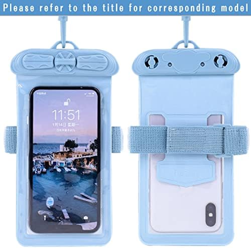 Калъф за телефон Vaxson, Съвместим с водоустойчив калъф Huawei Honor X10 MAX Dry Bag [Без защитно фолио за екрана] Син