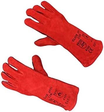 1 x Заваръчни Ръкавици Дълги Кожени Ръкавици С Термостойкой Подплата За електродъгово заваряване MIG от All Trade Direct