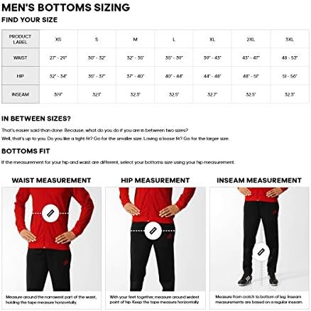 трикотажни панталони за бягане на adidas Men ' s Essentials в 3 ленти, Зауженные към дъното