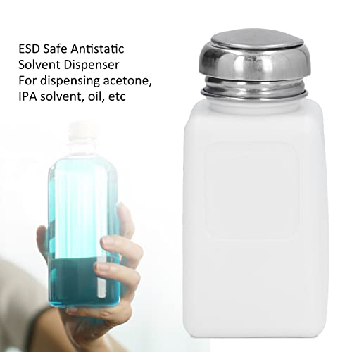 Сигурна Квадратна бутилка от ESD, 6,7 унции Просторен опаковка разтворител Без обратен поток Лекота на работа Компактни размери