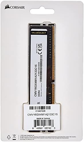 Corsair CMV16GX4M1A2133C15 Серия избор стойности 16 GB (1x16 GB) DDR4 2133 Mhz (PC4-17000) CL15 DIMM