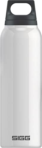 Бутилка за вода с изолация SIGG - Термос за топла и студена вода Фланец, Не съдържа BPA - Неръждаема стомана 18/8 - 34 грама