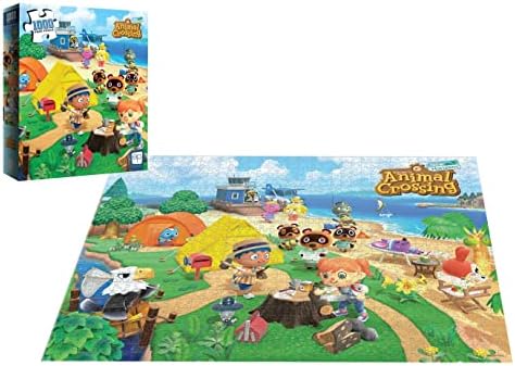 Animal Crossing Добре дошли в Animal Crossing Пъзел от 1000 части | Коллекционный пъзел с Познати герои от игри Nintendo Switch | Официално лицензирани продукти на Nintendo
